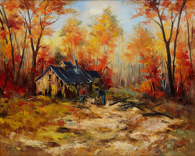 Walter Pranke, St. Canut, Lachute, Quebec, oil on canvas - view 2