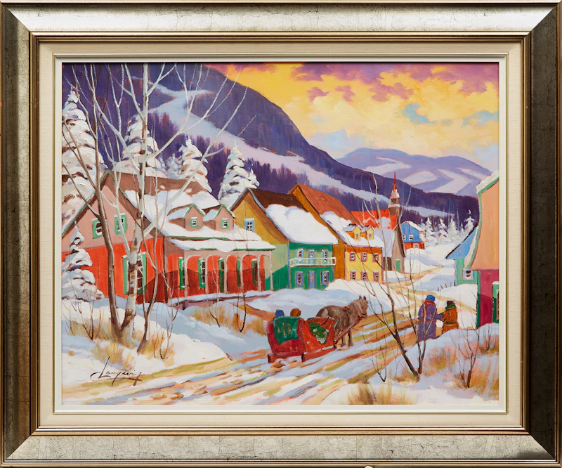 Claude Langevin, Quebec Landscape, oil on canvas - view 1