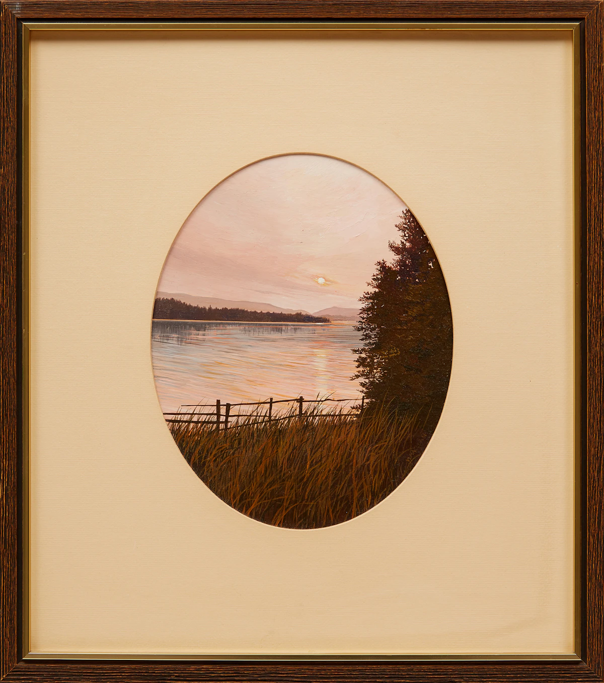 Vicki MacLean, Shoreline Landscape, acrylic on board