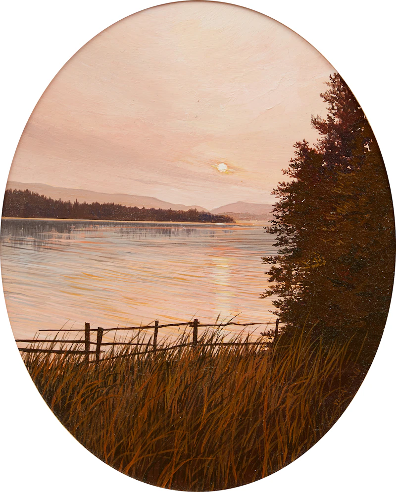 Vicki MacLean, Shoreline Landscape, acrylic on board - view 2