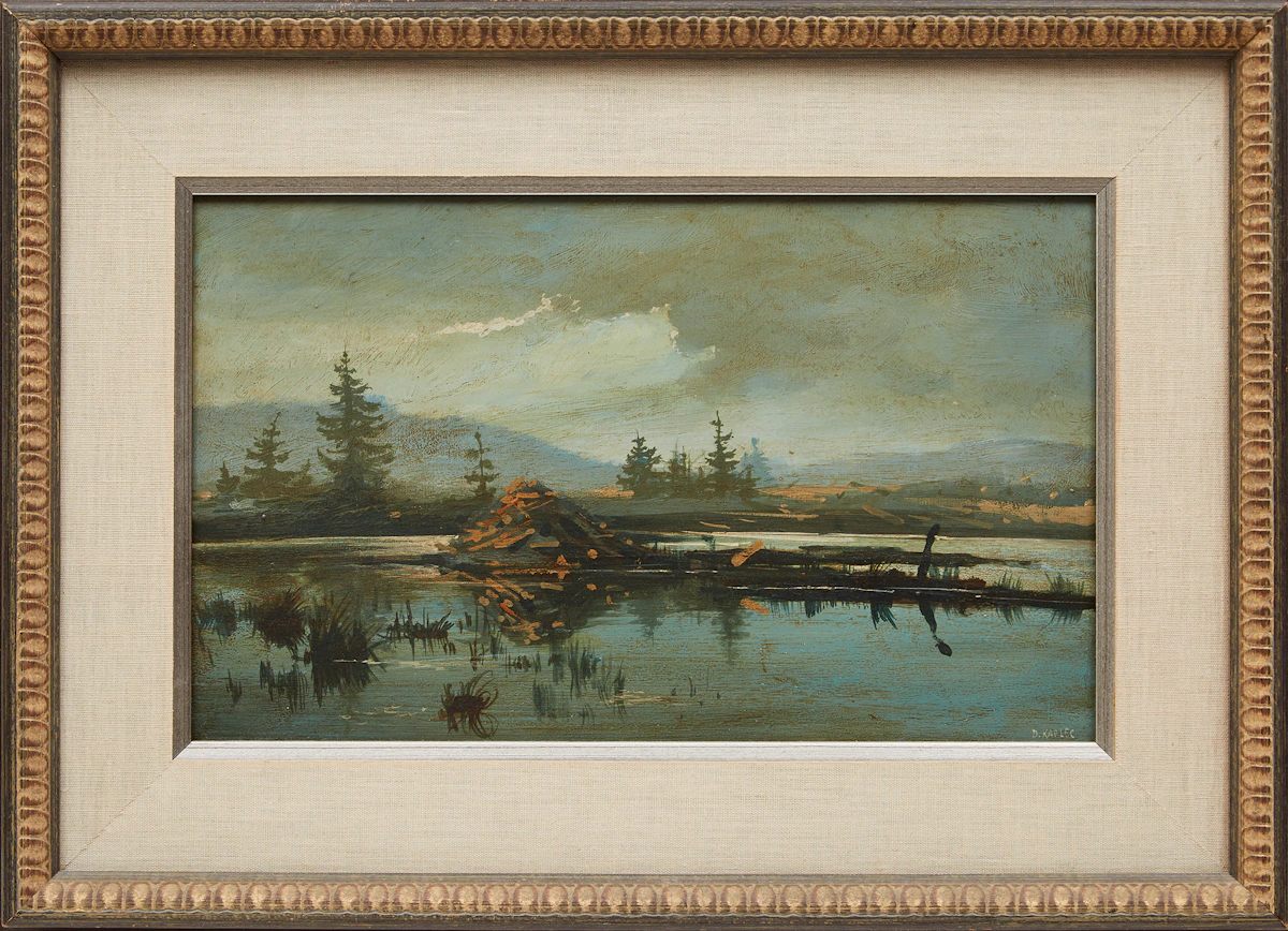 Dusan Kadlec, Beaver Dam, oil on board