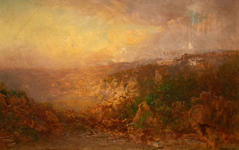 Valley Landscape by Otto Reinhold Jacobi