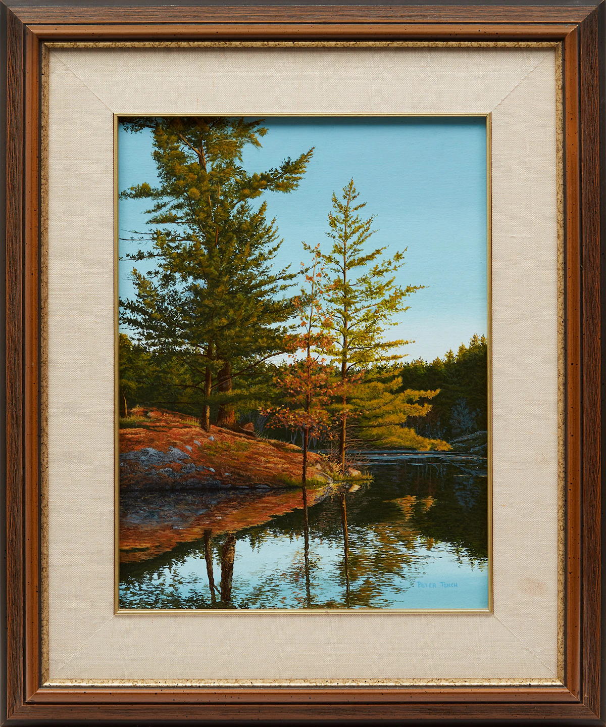Peter Tench, Freeland Lake - Killarny Provincial Park, acrylic on board, 1983