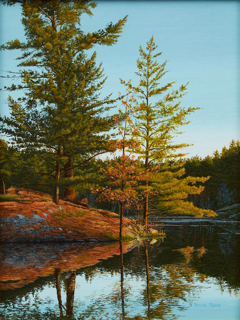 Peter Tench, Freeland Lake - Killarny Provincial Park, acrylic on board, 1983 - view 2
