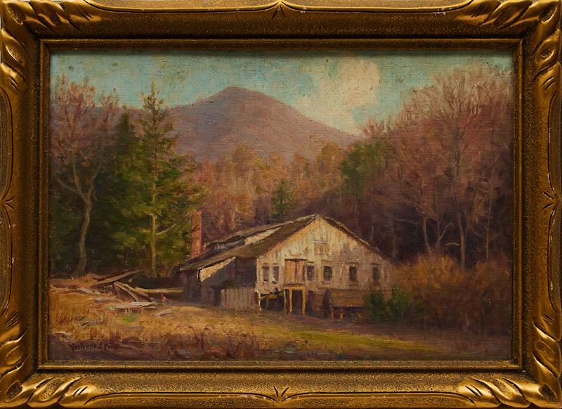 Gertrude Eleanor Spurr Cutts, Homestead, oil on canvas board - view 2