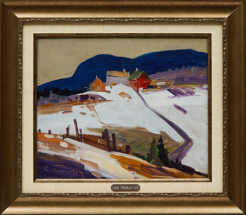 Louis Tremblay, Cote Nord, oil on canvas board - view 2