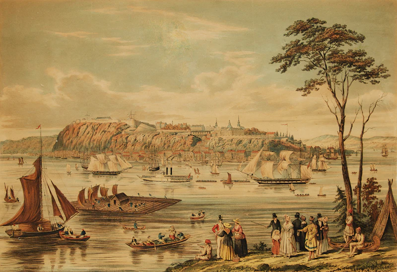 View of Quebec (after Captain B. Beaufoy) by Thomas Picken