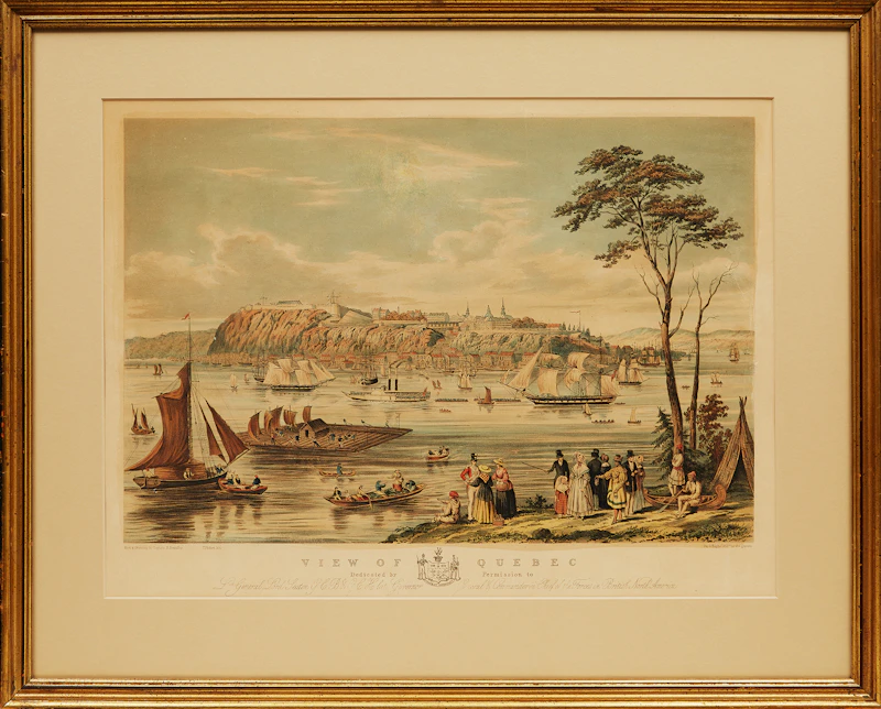 Thomas Picken, View of Quebec (after Captain B. Beaufoy), colour lithograph - view 2
