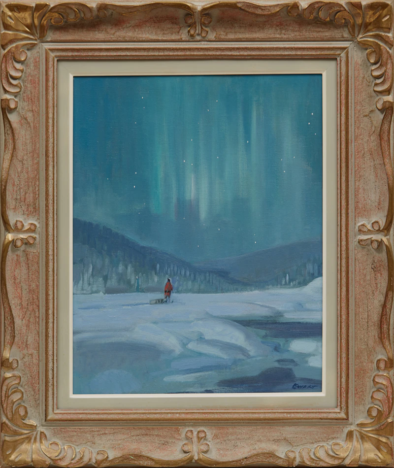 Peter Maxwell Ewart, Northern Lights, oil on canvas board - view 2