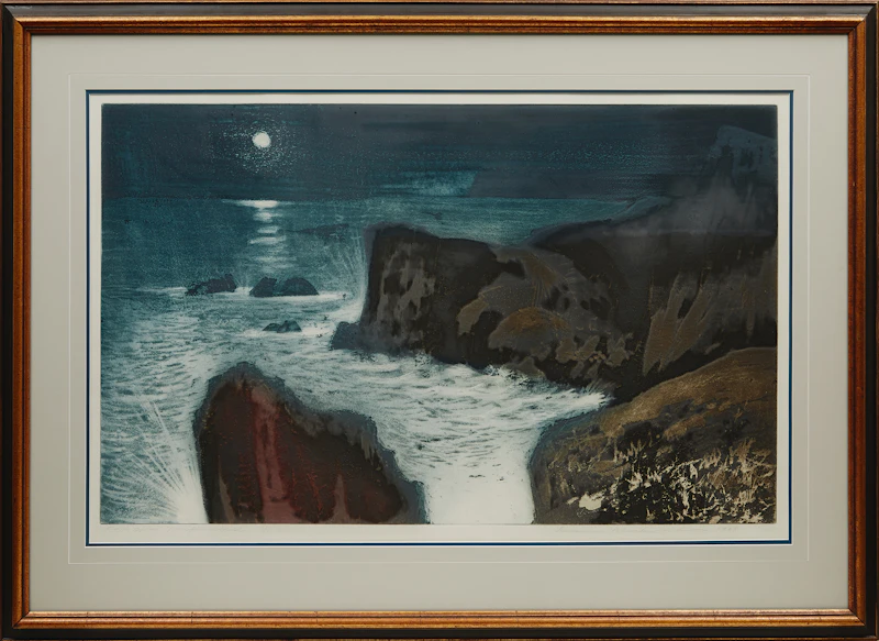 David Lloyd Blackwood, Cape Spear, colour etching and aquatint - view 2