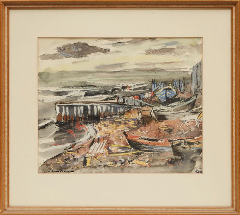Henri Leopold Masson, Pointe Frigate, watercolour - view 2