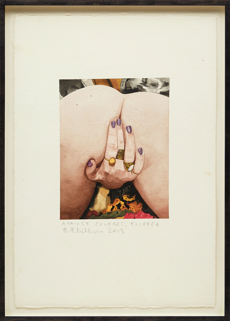 Brad Phillips, Against Courbet, Flipped, watercolour, 2013 - view 2