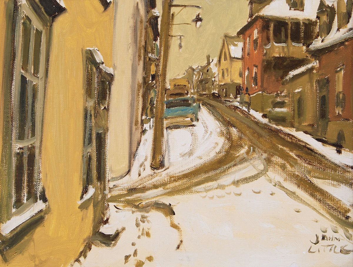 John Little, Rue St. Patrice, Quebec, oil on canvas, 1969