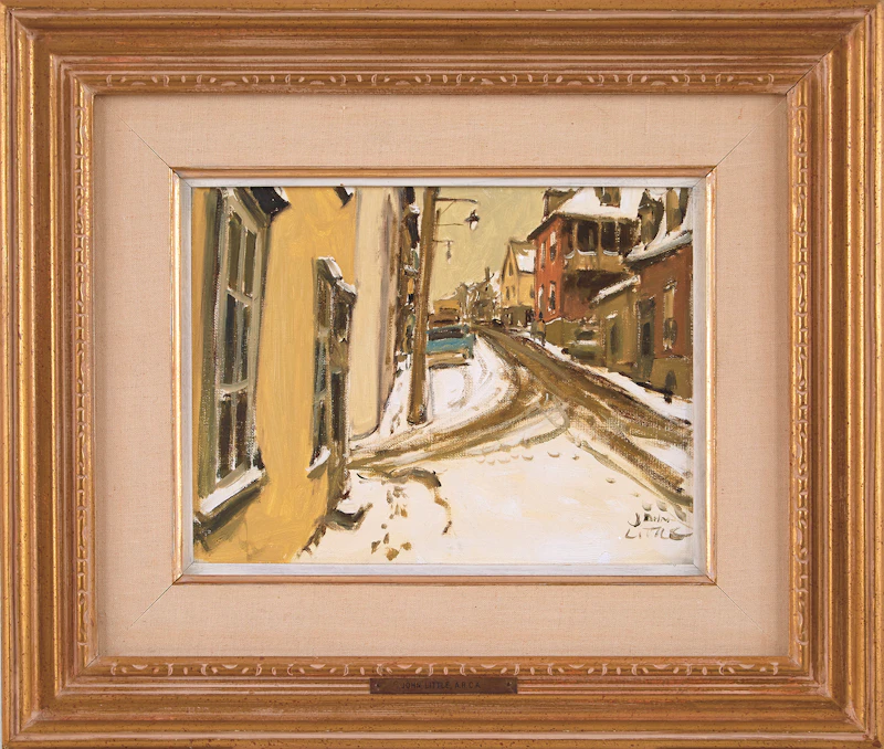 John Little, Rue St. Patrice, Quebec, oil on canvas, 1969 - view 2