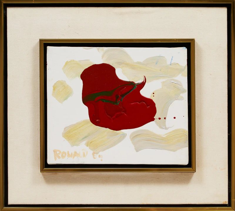 William Ronald, Central Red 2, acrylic on canvas, 1984 - view 2