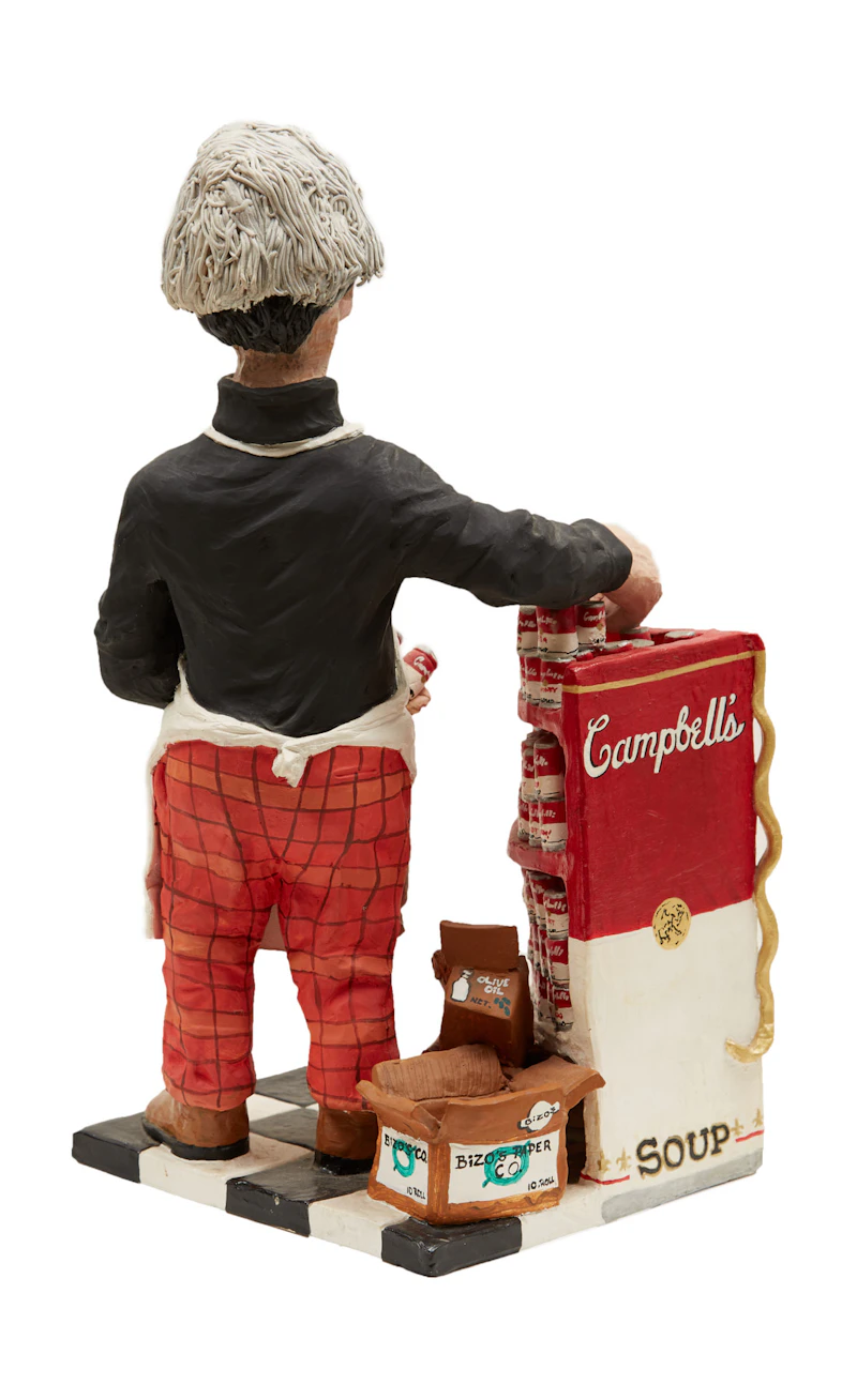 Patrick Amiot, Andy Warhol’s Campbell’s Soup, hand-painted ceramic sculpture - view 3