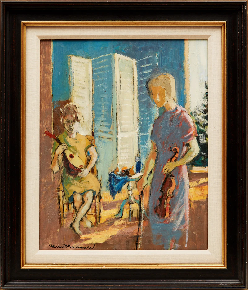 Henri Leopold Masson, The New Studio, oil on board - view 2