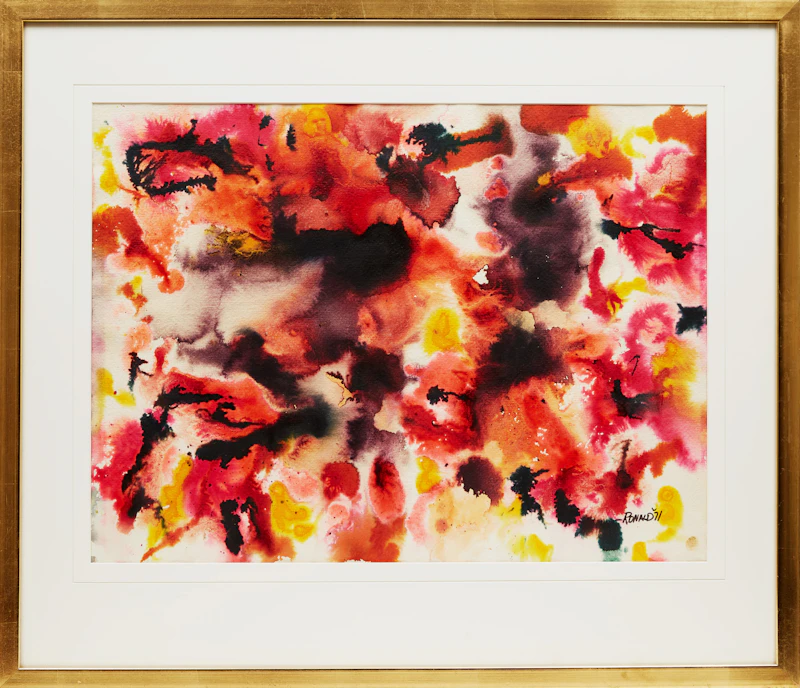 William Ronald, Untitled Composition, watercolour, 1971 - view 2