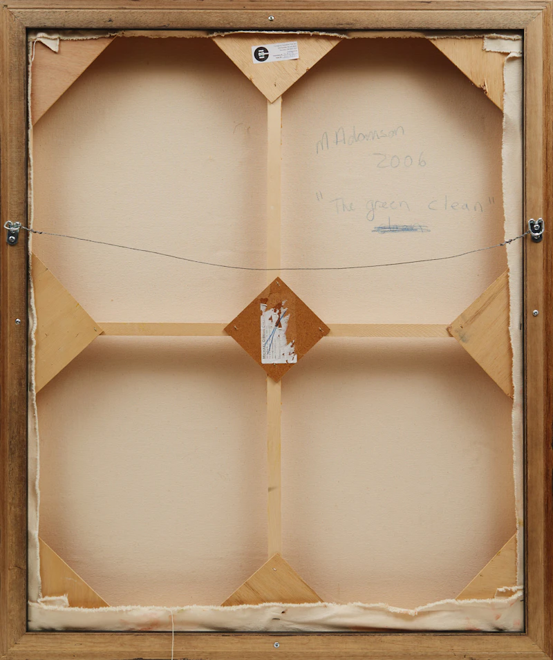 Michael Adamson, The Green Clean, oil on canvas, 2006 - view 3