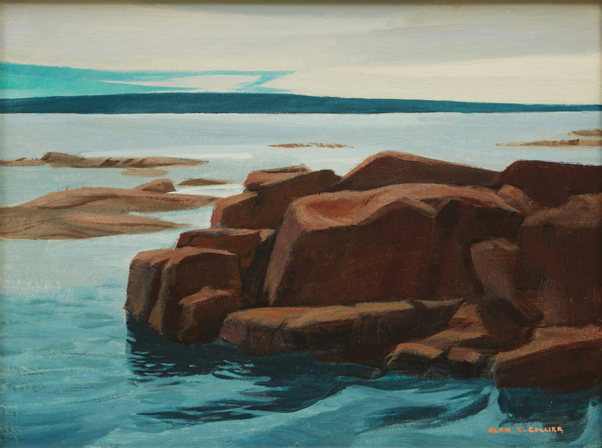 Alan Caswell Collier, Lumsden North, Newfoundland, oil on board