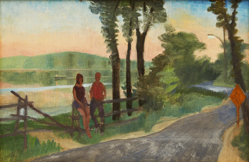 Route 7 at Pierrefonds by Philip Henry Howard Surrey