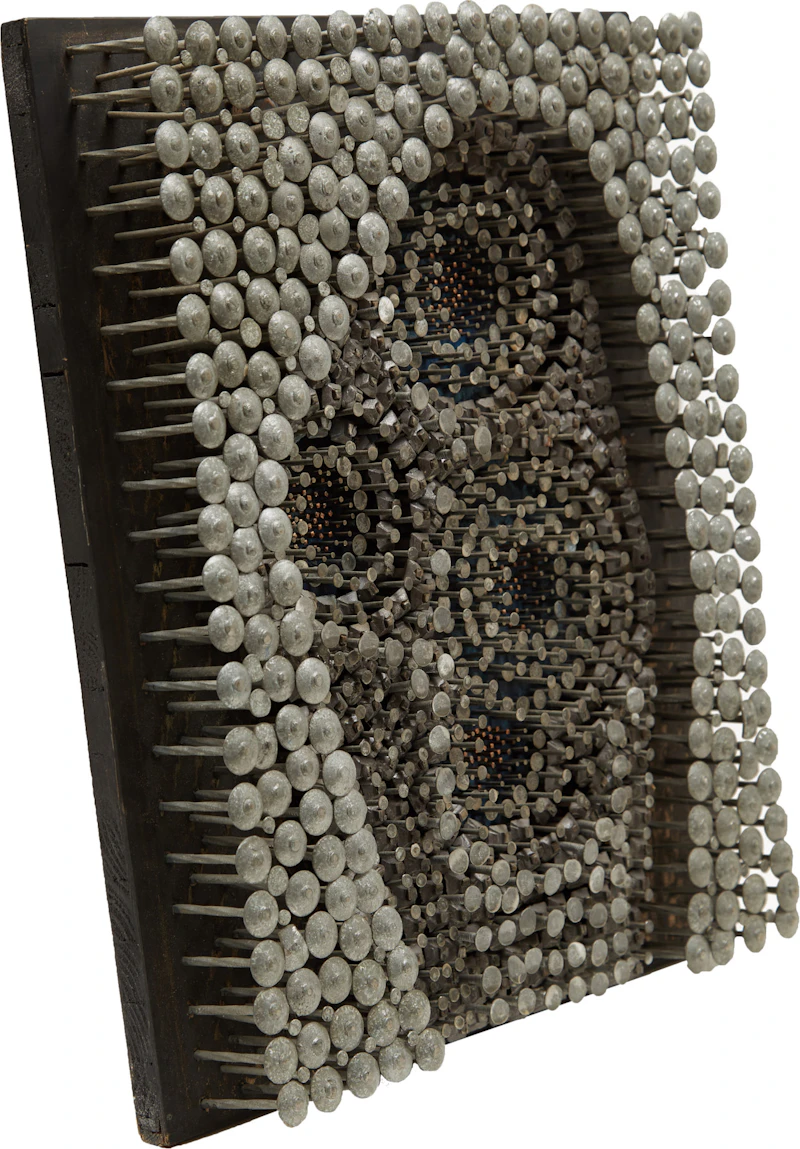 David Gerry Partridge, Icon, wood and nail relief sculpture, 1964 - view 3