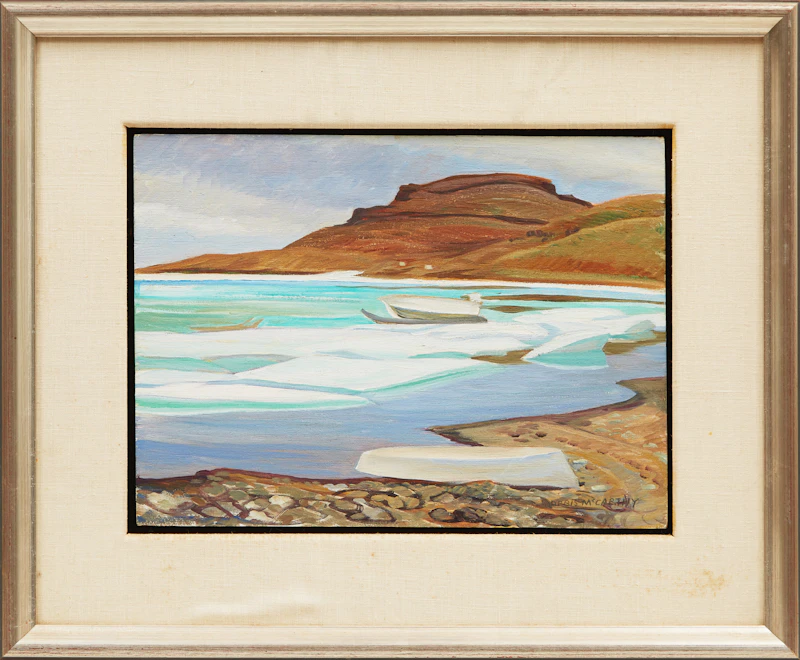Doris Jean McCarthy, Holman Island, oil on board, 1977 - view 2