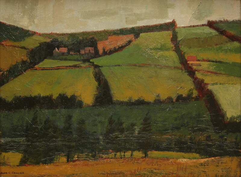 Alan Caswell Collier, Rolling Farmland, Rich and Somber, Brackley, P.E.I.