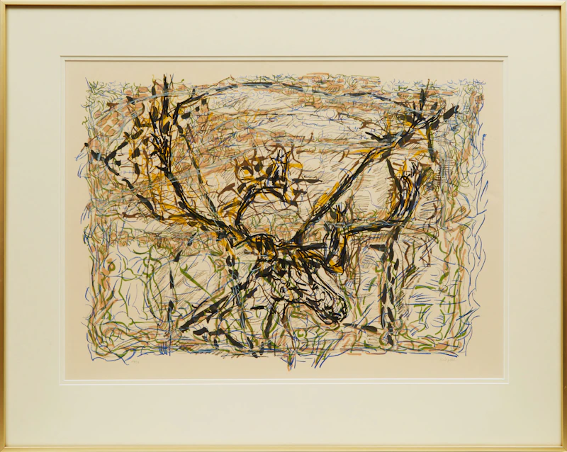 Jean Paul Riopelle, Caribou (1976), colour lithograph - view 2