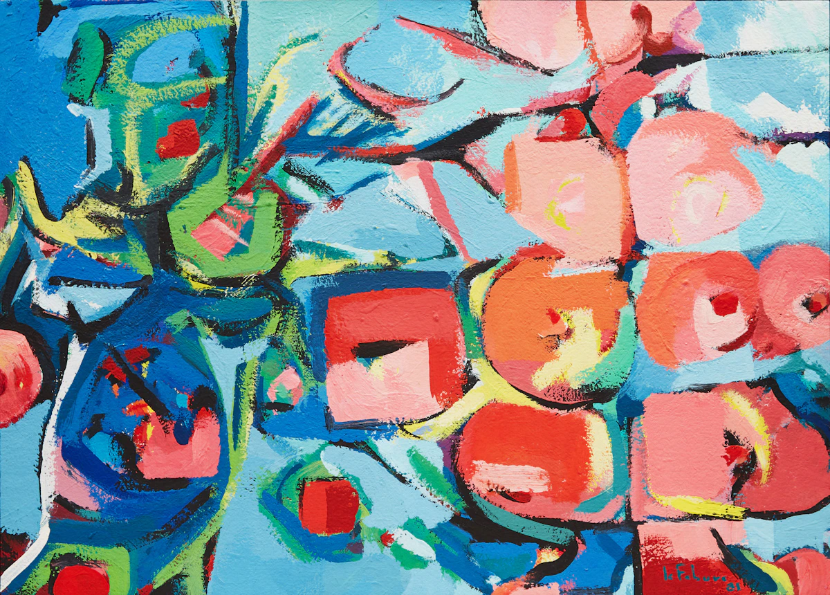 Jean LeFébure, Sans titre, oil on canvas, 1981