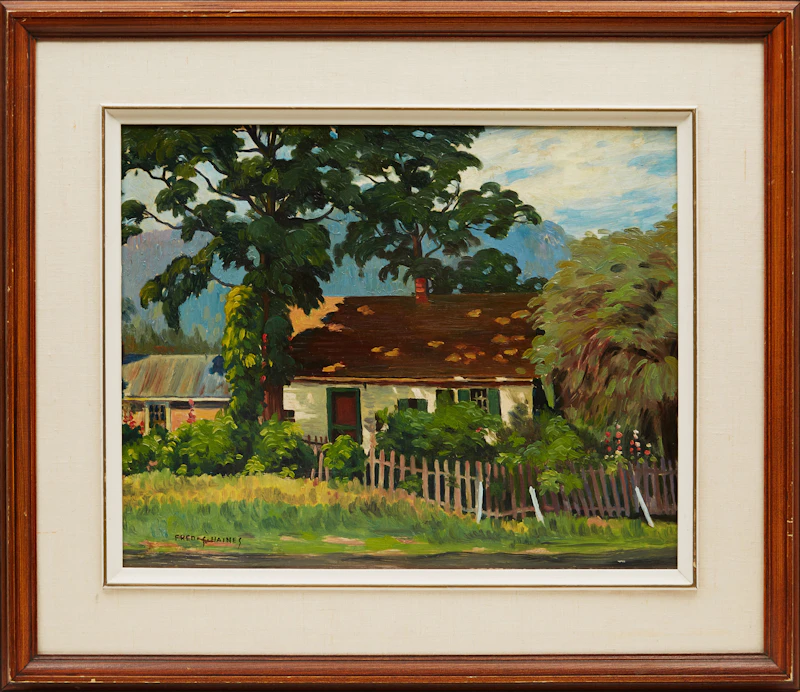 Frederick Stanley Haines, Picket Fence, oil on board - view 2
