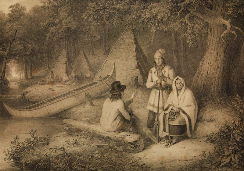 Cornelius Krieghoff, Indian Wigwam in Lower Canada