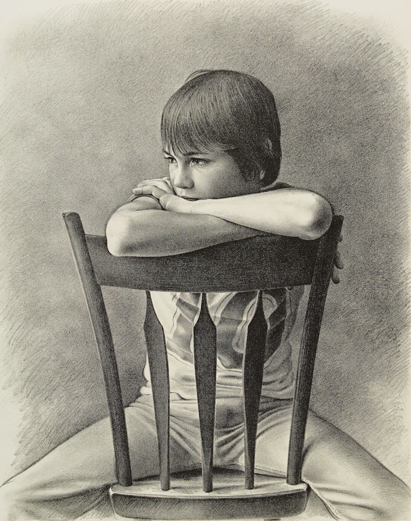 Boy on a Chair (Robert) by Kenneth Danby