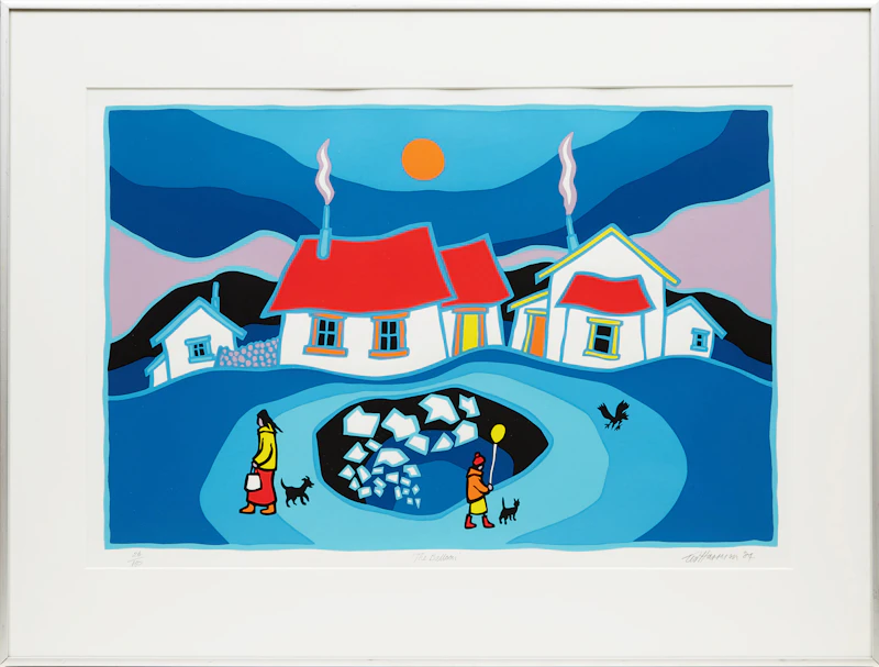 Ted Harrison, The Balloon, colour serigraph, 1984 - view 2