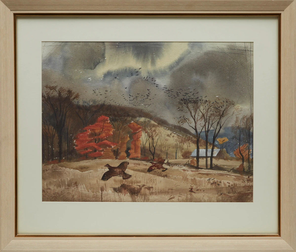 Charles Fraser Comfort, Autumn, Haliburton, watercolour, 1949