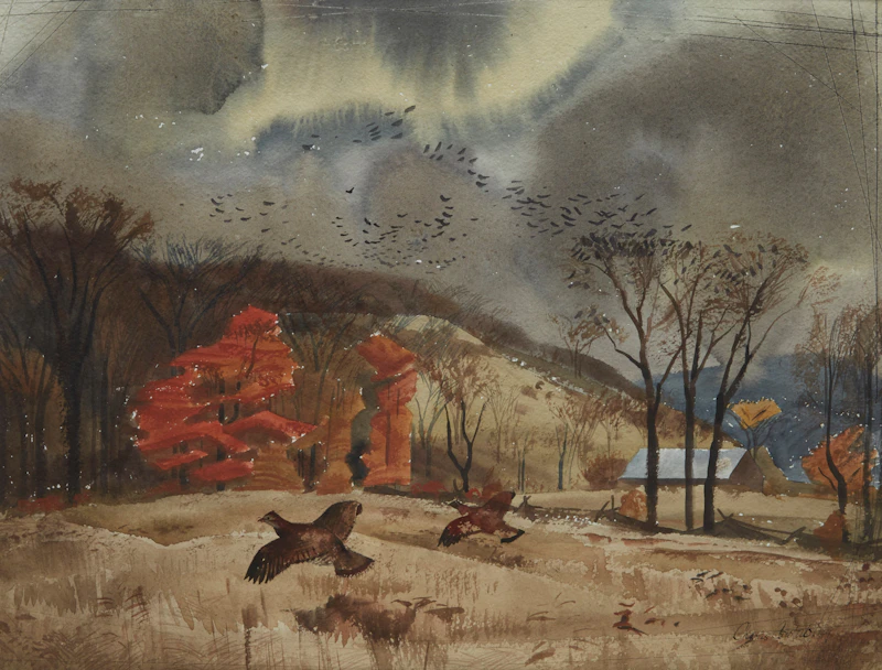 Charles Fraser Comfort, Autumn, Haliburton, watercolour, 1949 - view 2
