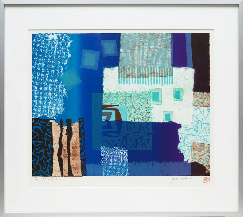 Ronald York Wilson, Blue Opus, colour serigraph - view 2