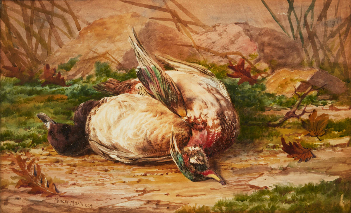 Thomas Mower Martin, Still Life of Fowl, watercolour