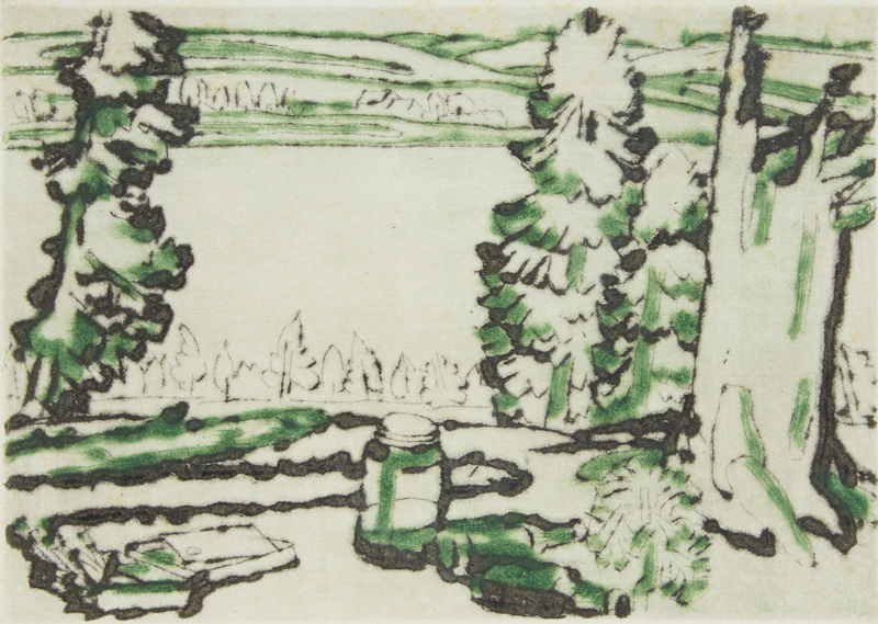 Painting Place (Hilltop) by David Brown Milne