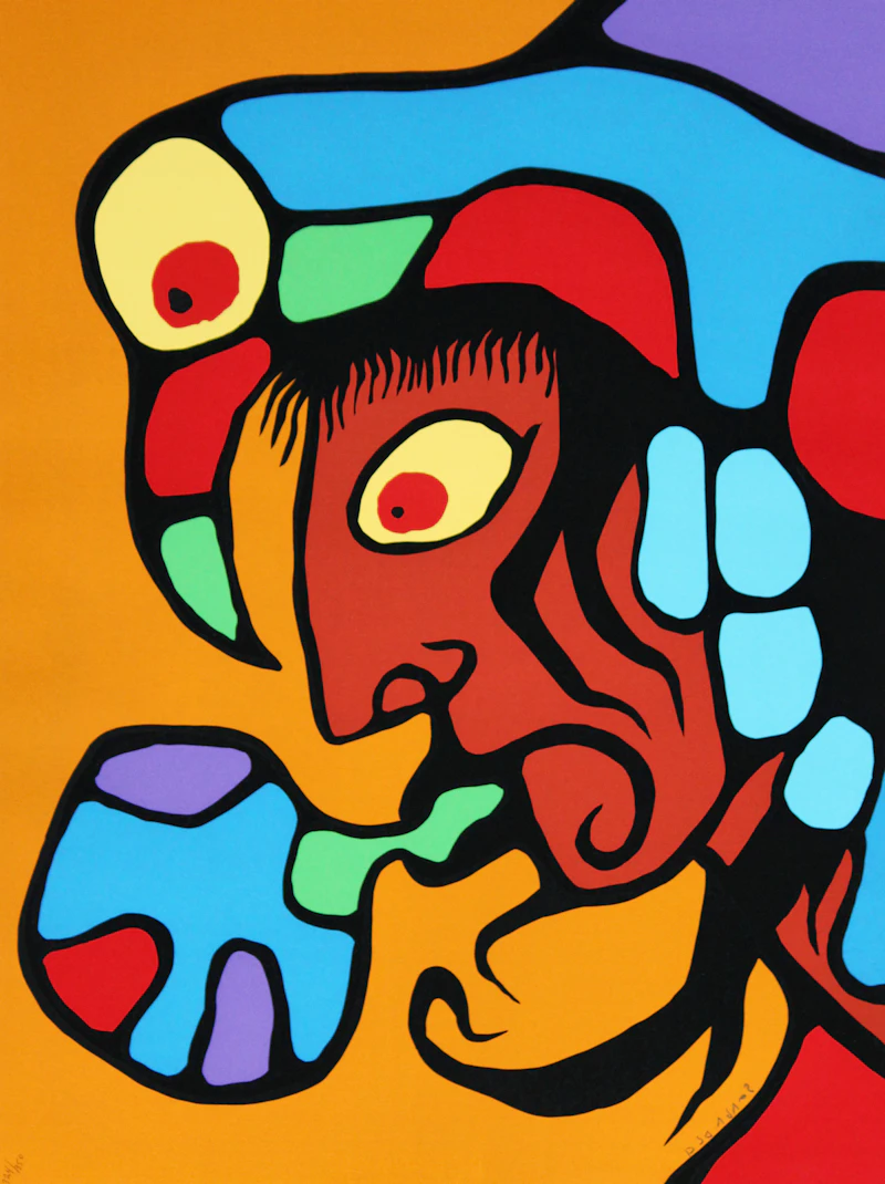 Norval Morrisseau, The Art of Norval Morrisseau: Collection of 5 Prints in Original Portfolio, five colour serigraphs, 1979 - view 3