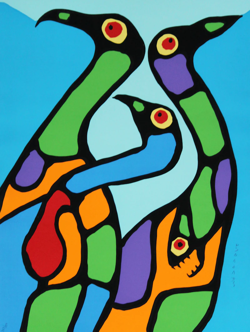 Norval Morrisseau, The Art of Norval Morrisseau: Collection of 5 Prints in Original Portfolio, five colour serigraphs, 1979 - view 4