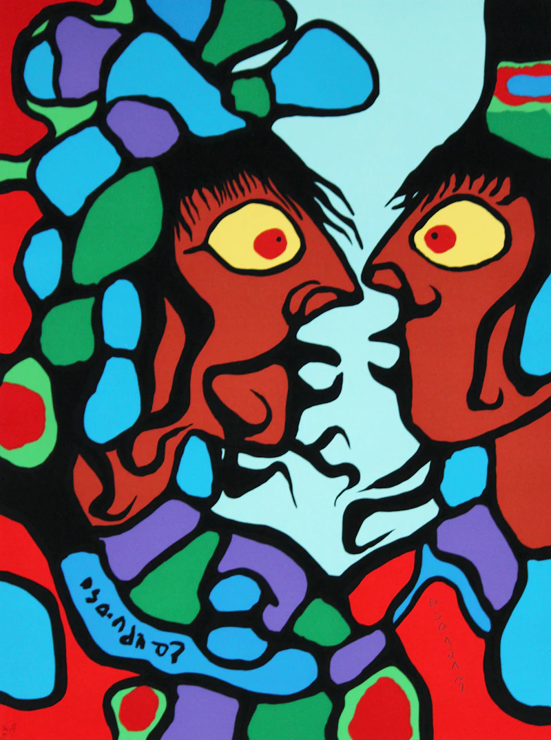 Norval Morrisseau, The Art of Norval Morrisseau: Collection of 5 Prints in Original Portfolio, five colour serigraphs, 1979 - view 5