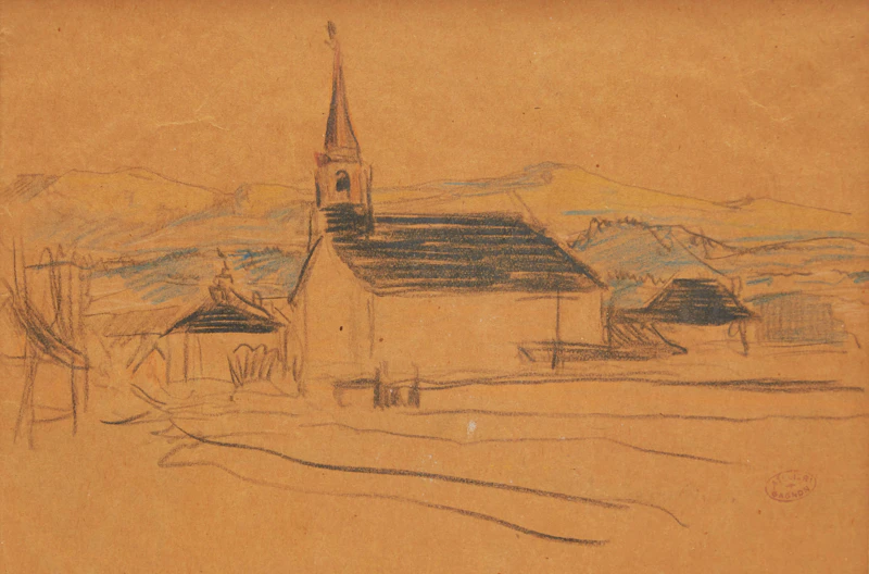 Village, St. Lawrence, North Shore by Clarence Alphonse Gagnon