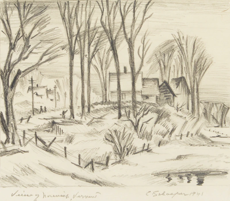 View of Norwich, Vermont by Carl Fellman Schaefer