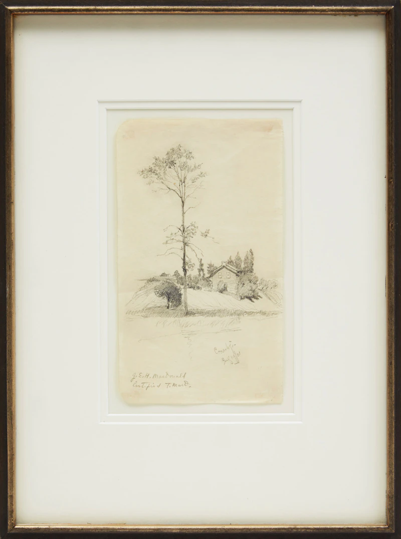 James Edward Hervey MacDonald, Homestead, pencil drawing - view 2