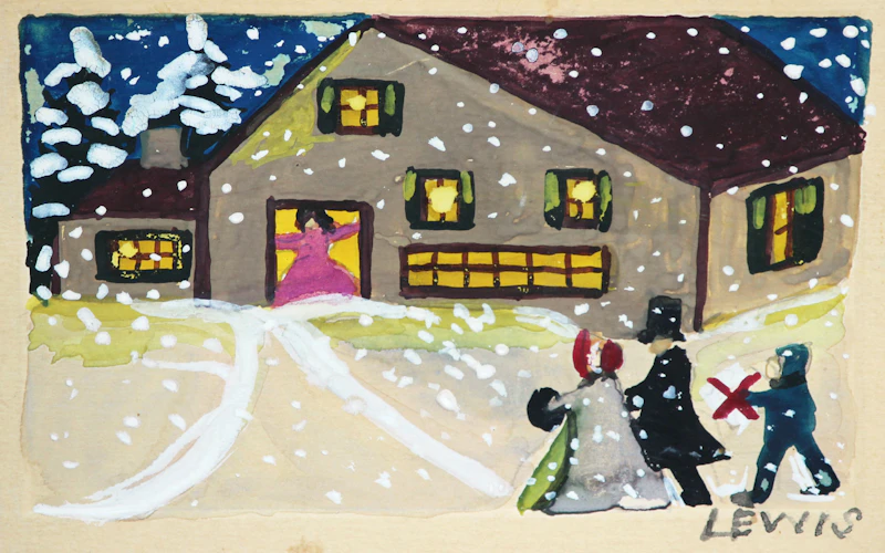 Maud Lewis, Carolers in Winter