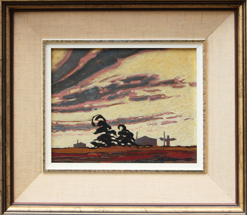 Robert Genn, Coast Sunset, oil on board - view 2