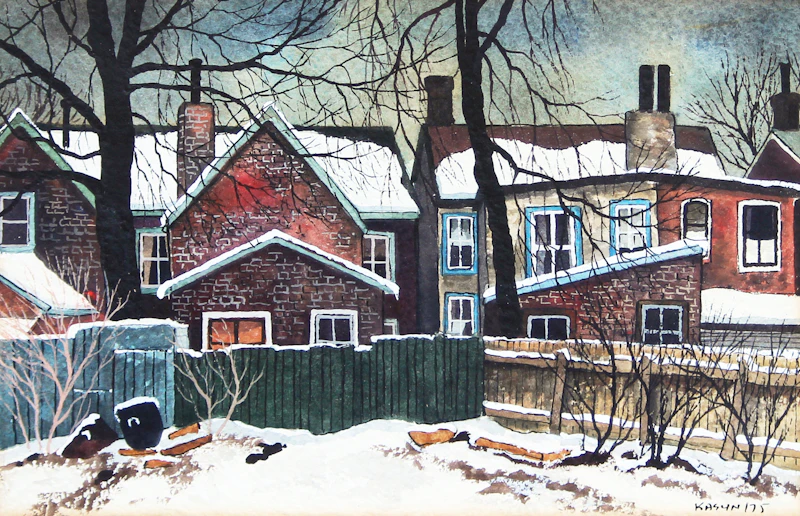Winter Clouds over Baldwin Street by John Kasyn