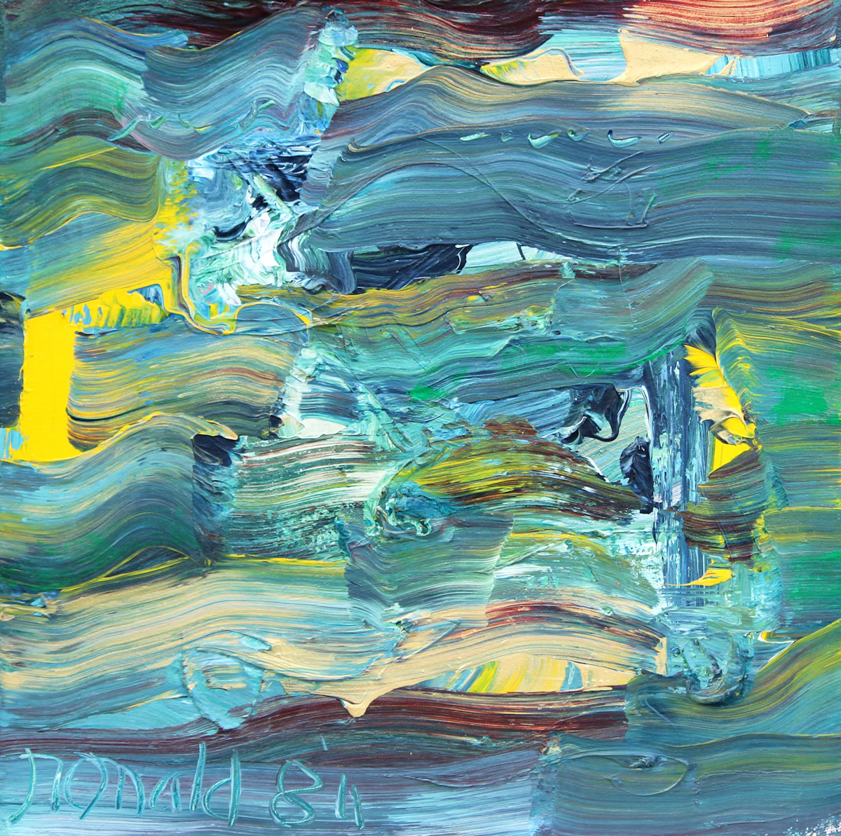 William Ronald, Sun Storm, acrylic on canvas, 1984