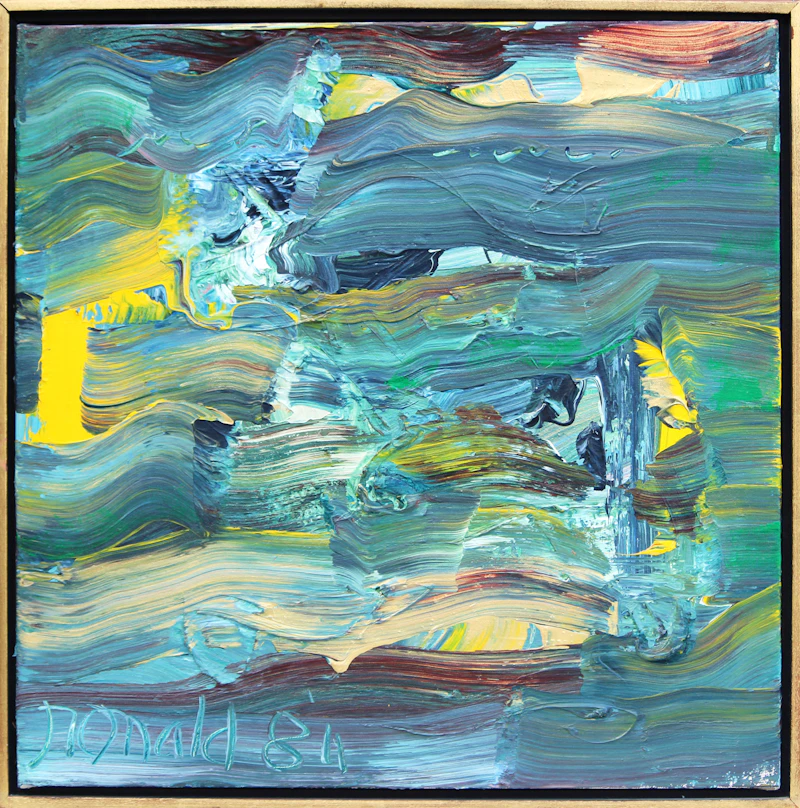 William Ronald, Sun Storm, acrylic on canvas, 1984 - view 2